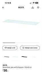 IKEA BESTÅ Glasplaat 120x47cm, Minder dan 50 cm, 100 tot 150 cm, Ophalen of Verzenden, Tafelblad