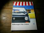 VW Polo 3 Deurs 10 / 1987 20 pag., Volkswagen, Zo goed als nieuw, Verzenden