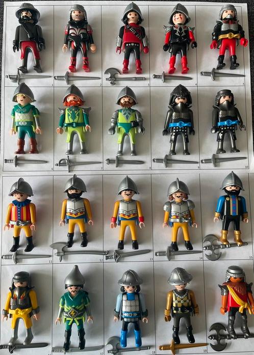 Losse poppetjes ridders met wapen, Kinderen en Baby's, Speelgoed | Playmobil, Gebruikt, Los playmobil, Ophalen of Verzenden