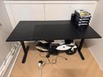 Verstelbaar bureau 80x160 zwart, Huis en Inrichting, Bureaus, Ophalen, Zo goed als nieuw