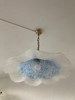 Handgeblazen Hanglamp In Servetvorm, Huis en Inrichting, Lampen | Hanglampen, Ophalen, 50 tot 75 cm, Vintage, Glas