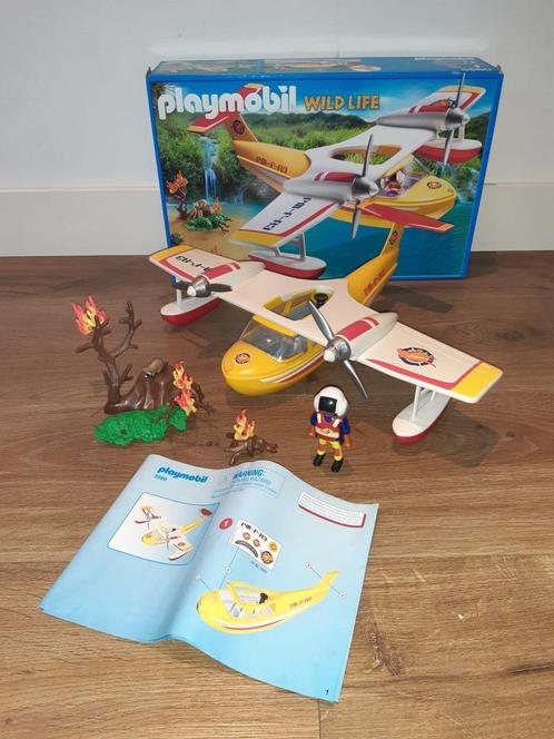 Playmobil Brandblusvliegtuig - 5560, Kinderen en Baby's, Speelgoed | Playmobil, Gebruikt, Complete set, Ophalen of Verzenden