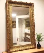 Barok spiegel retro / antiek met gouden lijst gips,, Ophalen of Verzenden, Rechthoekig, 50 tot 100 cm, Minder dan 100 cm
