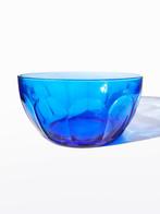 Grote diepe schaal, cobalt blauw glas, Verzenden, Overige stijlen, Glas, Schaal of Schalen