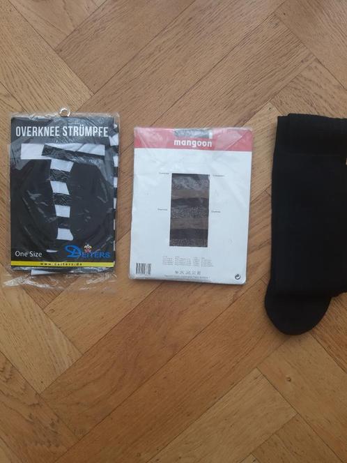 diverse overknees 1 maat zwart wit, bruine streep en zwart, Kleding | Dames, Leggings, Maillots en Panty's, Nieuw, Zwart, Verzenden