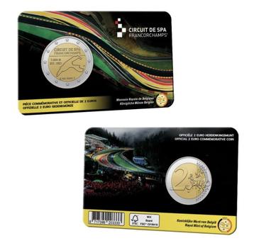 2 euro Belgie 2025 - Spa-Francorchamps (BU in FR coincard) beschikbaar voor biedingen