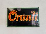 Oranti emaille reclamebord, Verzamelen, Merken en Reclamevoorwerpen, Reclamebord, Gebruikt, ., Ophalen of Verzenden