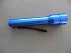 Metalen zaklamp., Ophalen of Verzenden, Zo goed als nieuw, Batterij