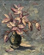 Hollandse school (XX) - Vaas met bloeiende magnolia, Antiek en Kunst, Ophalen of Verzenden