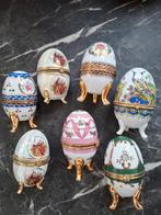 Prachtige porseleinen eieren op gouden pootjes, Ophalen of Verzenden