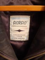 lederen jas, label Giorgio, maat 54, Maat 52/54 (L), Bruin, Giorgio, Nieuw