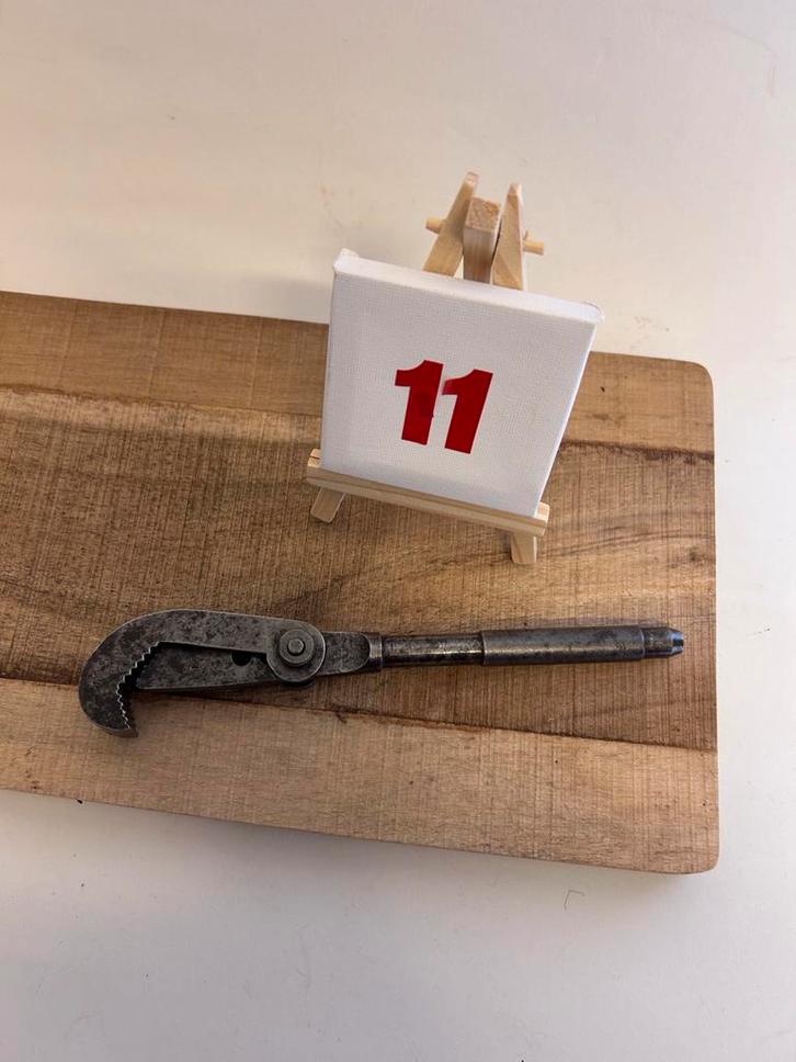 Antieke Pijpsleutel - 20cm, Antiek en Kunst, Antiek | Gereedschap en Instrumenten, Ophalen of Verzenden