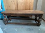 Mooie antieke bolpoot salontafel, Huis en Inrichting, Ophalen, Gebruikt, 100 tot 150 cm, Eikenhout