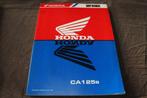 Honda CA125 1995 motorcycle shop manual CA 125, Motoren, Ophalen of Verzenden, Honda
