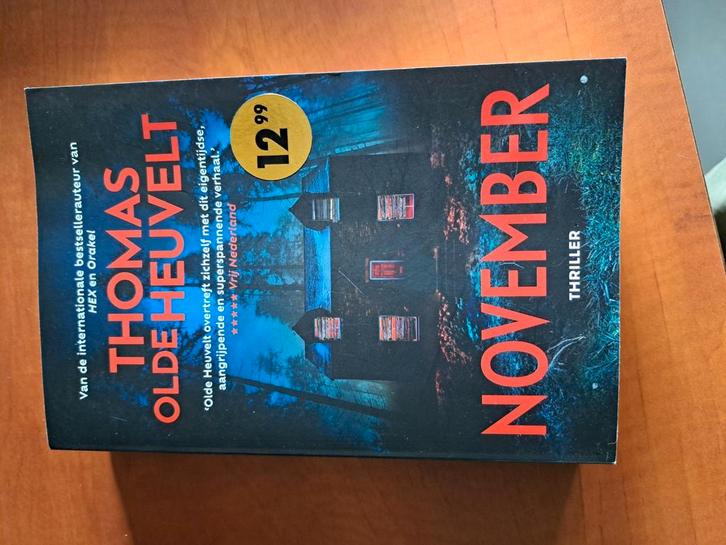 Thomas Olde Heuvelt - November, Boeken, Thrillers, Zo goed als nieuw, Nederland, Ophalen of Verzenden