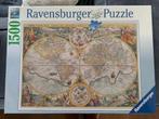 Ravensburger Puzzel - Oude Wereldkaart - Nieuw - 1500, Nieuw, 500 t/m 1500 stukjes, Legpuzzel, Ophalen