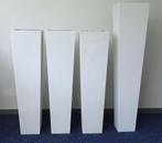 MDF vazen set van 3x 80cm hoog 1x100cm hoog, Ophalen, Overige materialen, Wit, Zo goed als nieuw
