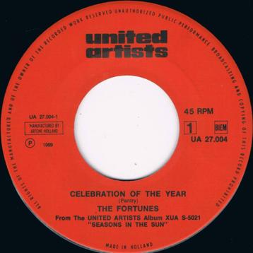 single vinyl  THE FORTUNES – Celebration Of The Year (1969) beschikbaar voor biedingen