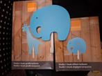 Woood Kinderkapstok Haken Turquoise Olifant & Giraffe, Nieuw, Ophalen of Verzenden, Minder dan 100 cm, Kinderkapstok