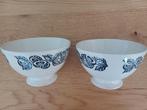 Mooie set Franse blauw witte Spoelkommen, Verzenden