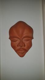 Teracotta steen hoofd masker beeld Afrika, Antiek en Kunst, Ophalen of Verzenden