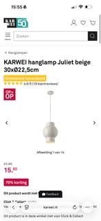 Karwei Hanglamp Juliet, Huis en Inrichting, Lampen | Hanglampen, Ophalen, Nieuw, Glas, Minder dan 50 cm