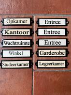 Emaille deurbordjes, Antiek en Kunst, Ophalen of Verzenden