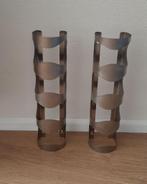 Wijnrek rvs 2 stuks, Huis en Inrichting, Woonaccessoires | Wijnrekken, Ophalen of Verzenden, Metaal, Minder dan 50 cm, Minder dan 5 flessen