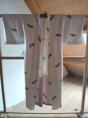 Traditionele Japanse Kimono white ougi beschikbaar voor biedingen