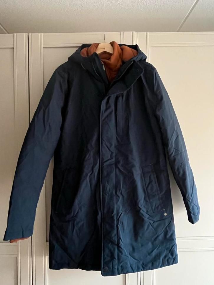 Cast Iron Winterjas - Maat M - Nieuwstaat!, Kleding | Heren, Jassen | Winter, Zo goed als nieuw, Maat 48/50 (M), Blauw, Ophalen