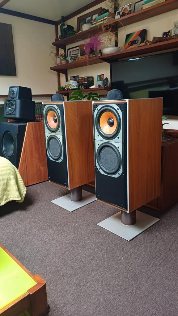 Set opgeknapte b&w dm 7, Audio, Tv en Foto, Luidsprekers, Front, Rear of Stereo speakers, 120 watt of meer, Overige merken, Ophalen of Verzenden