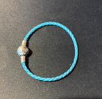 Pandora Turquoise Armband Schelp sluiting, Sieraden, Tassen en Uiterlijk, Armbanden, Ophalen of Verzenden, Nieuw, Blauw, Zilver