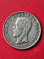 Zweedse Zilveren Kroon 1937 - Gustaf V, Ophalen of Verzenden, Overige waardes, Losse munt, Zilver