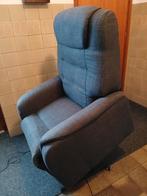 relaxfaulteuil  sta op stoel elektrisch, Ophalen, Gebruikt, 75 tot 100 cm, Stof