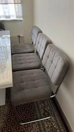 Eettafel met 6 stoelen - Mooi en stevig!, Gebruikt, 100 tot 150 cm, Ophalen of Verzenden, Vijf personen of meer