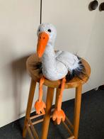 Leuke ooievaar knuffel. 38 cm. Incl. Poten. Gebruikt., Ophalen of Verzenden, Gebruikt, Kraamcadeau