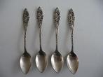 4 verzilverde advocaat lepeltjes - 60-er jaren model Ajour, Antiek en Kunst, Antiek | Bestek, Ophalen of Verzenden