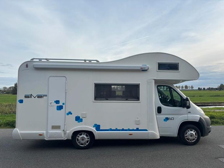 Fiat Ducato Camper uit 2008 - 6 persoons, Caravans en Kamperen, Campers, Particulier, tot en met 6, Half-integraal, Fiat, Fiat