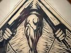 Houtdruk - Gebroken geweer - H. Stolle 1938, Antiek en Kunst, Kunst | Etsen en Gravures, Ophalen of Verzenden