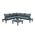 Heokbank loungeset 4 personen 235x235 cm, Ophalen, Zo goed als nieuw