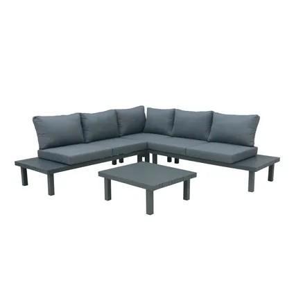 Heokbank loungeset 4 personen 235x235 cm, Tuin en Terras, Tuinmeubel-accessoires, Zo goed als nieuw, Ophalen