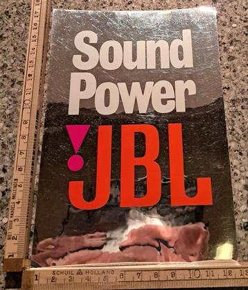 Grote vintage sticker Sound Power JBL professional products  beschikbaar voor biedingen
