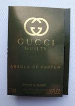 Gucci nieuwe sample spray Guilty absolu de parfum pour homme, Verzenden, Nieuw