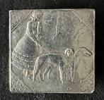 Broche honden liefhebber. 4x4cm, Sieraden, Tassen en Uiterlijk, Broches, Overige materialen, 4 tot 7 cm, Gebruikt, Overige kleuren