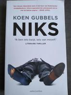 Koen Gubbels - Niks, Boeken, Ophalen of Verzenden, Zo goed als nieuw, Koen Gubbels, Nederland