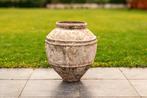 xxl grote authentieke antieke handgemaakt javaanse kruik pot, Tuin en Terras, Ophalen, Gebruikt, 40 cm of meer, Rond