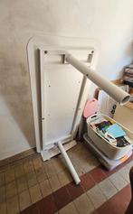 Ikea bureau BEKANT + bureaustoel FLINTAN, Ophalen, In hoogte verstelbaar, Zo goed als nieuw, Bureau