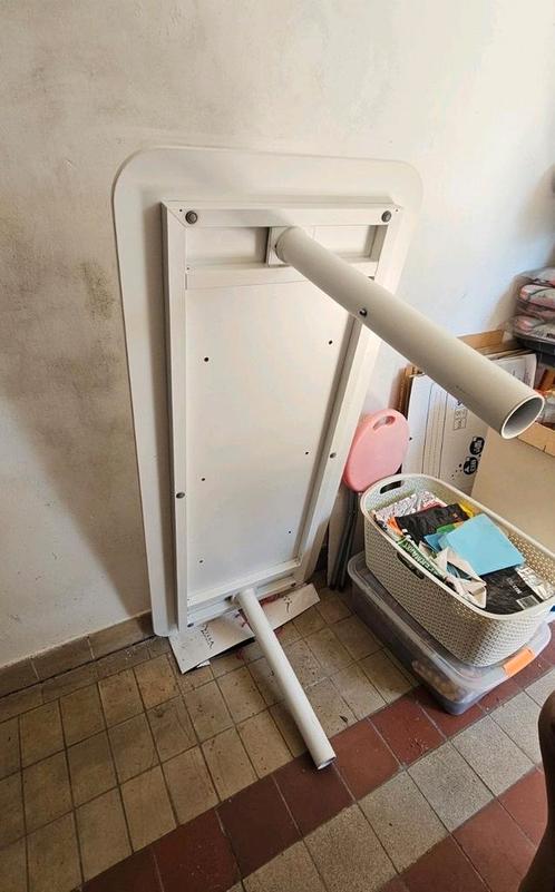 Ikea bureau BEKANT + bureaustoel FLINTAN, Huis en Inrichting, Bureaus, Zo goed als nieuw, Bureau, In hoogte verstelbaar, Ophalen