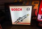 BOSCH Bougie oude reclame lichtbak, Verzamelen, Merken en Reclamevoorwerpen, Ophalen, Gebruikt, ., Lichtbak of (neon) lamp