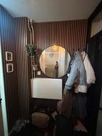 Ikea Lindbyn Spiegel Zwart - 80cm, Huis en Inrichting, Woonaccessoires | Spiegels, Ophalen, Rond, Zo goed als nieuw, 75 tot 100 cm